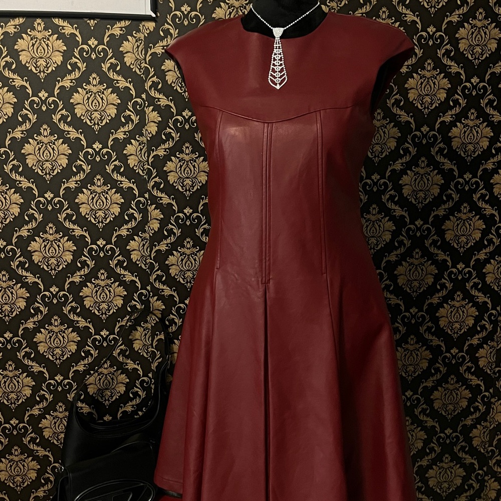 Workshop Republic Clothing Maroon Midi Dress